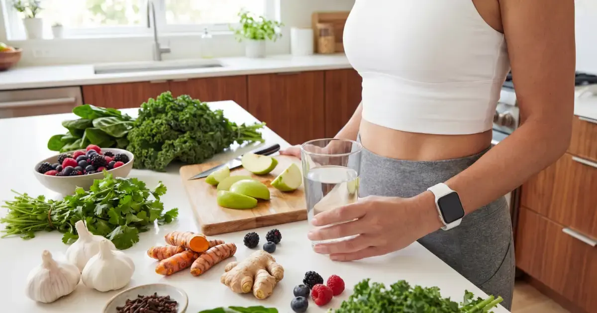 7 Simple Ways to Enhance Your Detox Woman preparing healthy foods